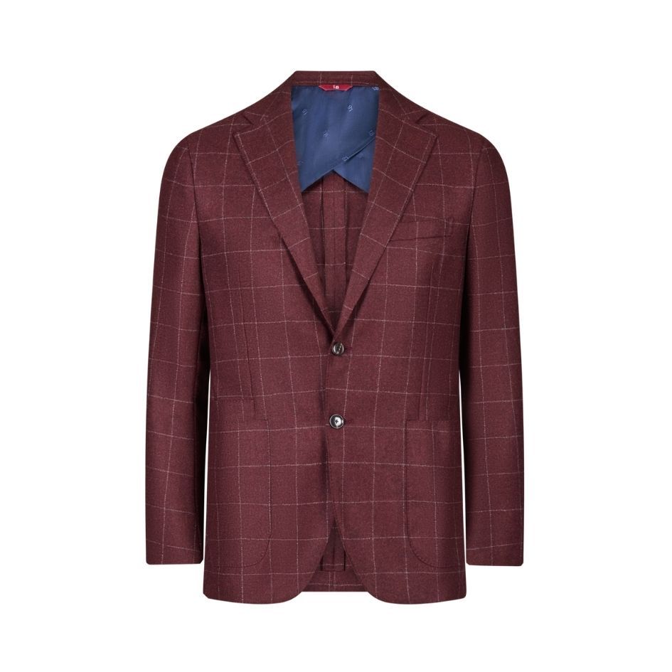 Luciano Barbera Windowpane Biella Jacket