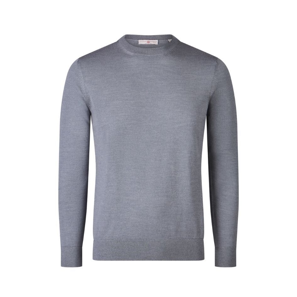 Luciano Barbera Wool Silk Crew Neck