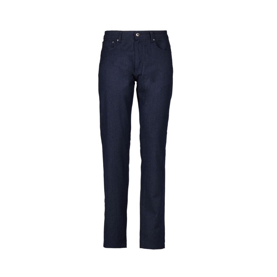 Luciano Barbera Denim Effect Wool Cotton Five Pocket
