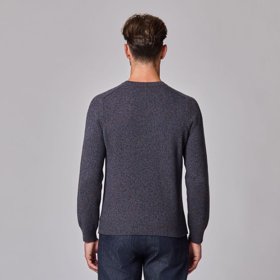 Luciano Barbera Marled Tritone Crew Neck