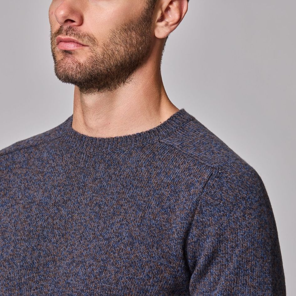 Luciano Barbera Marled Tritone Crew Neck