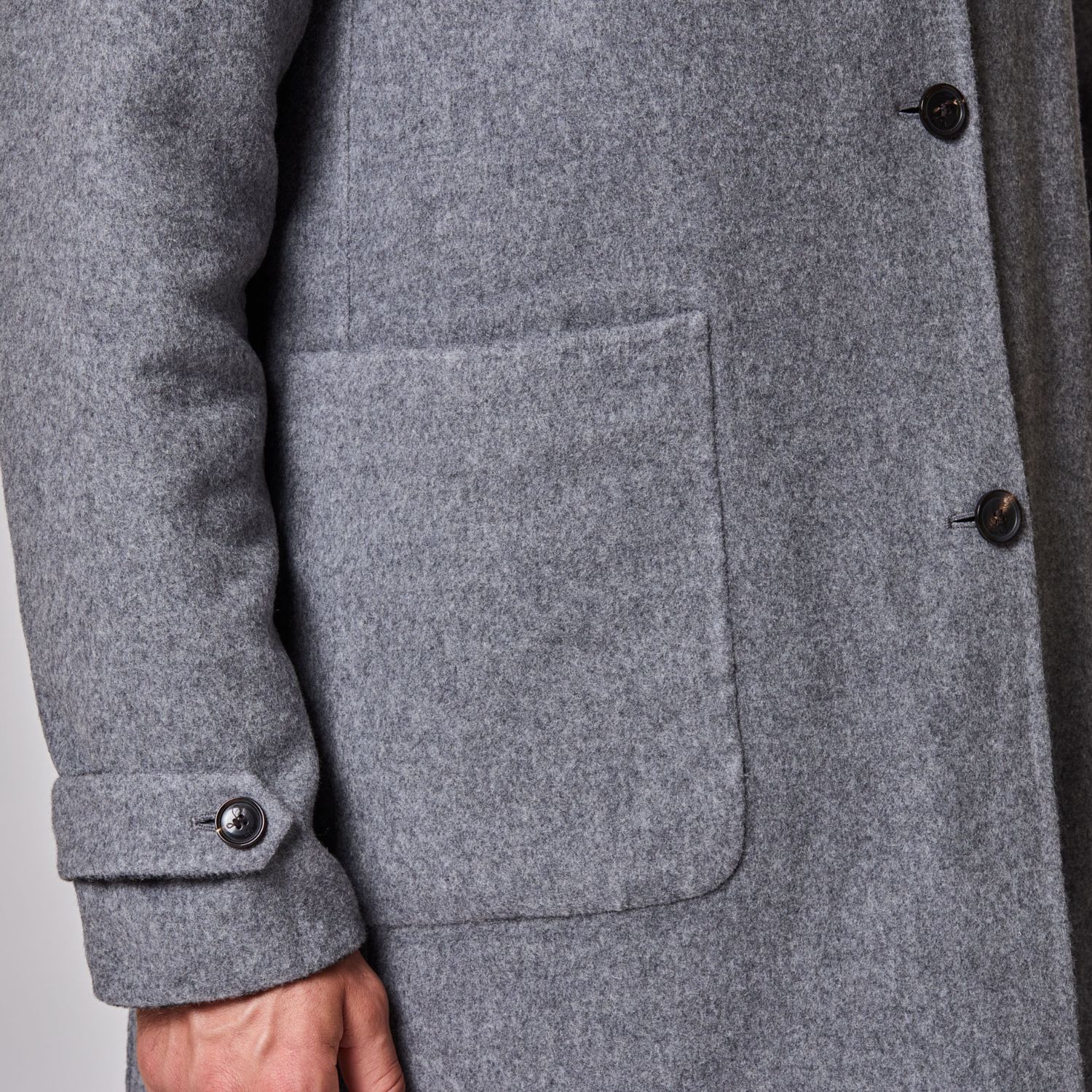 Luciano Barbera Plaid Reversible City Coat
