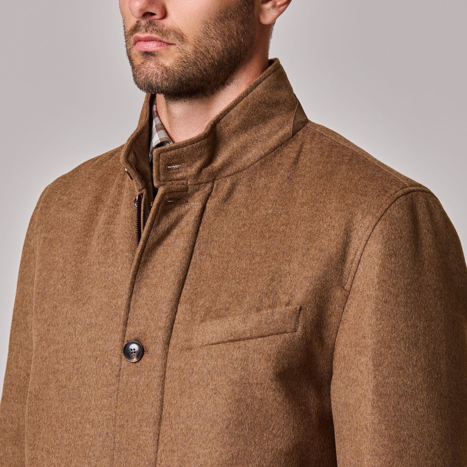 Luciano Barbera Shearling Hybrid Blazer