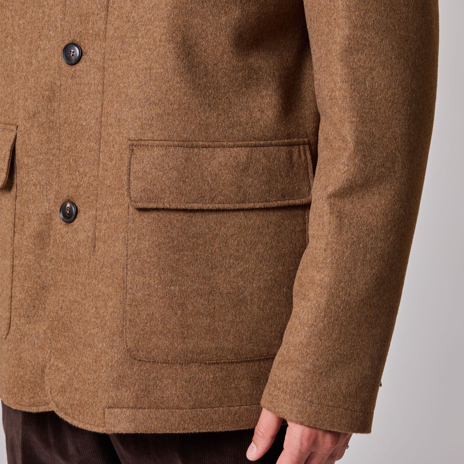 Luciano Barbera Shearling Hybrid Blazer