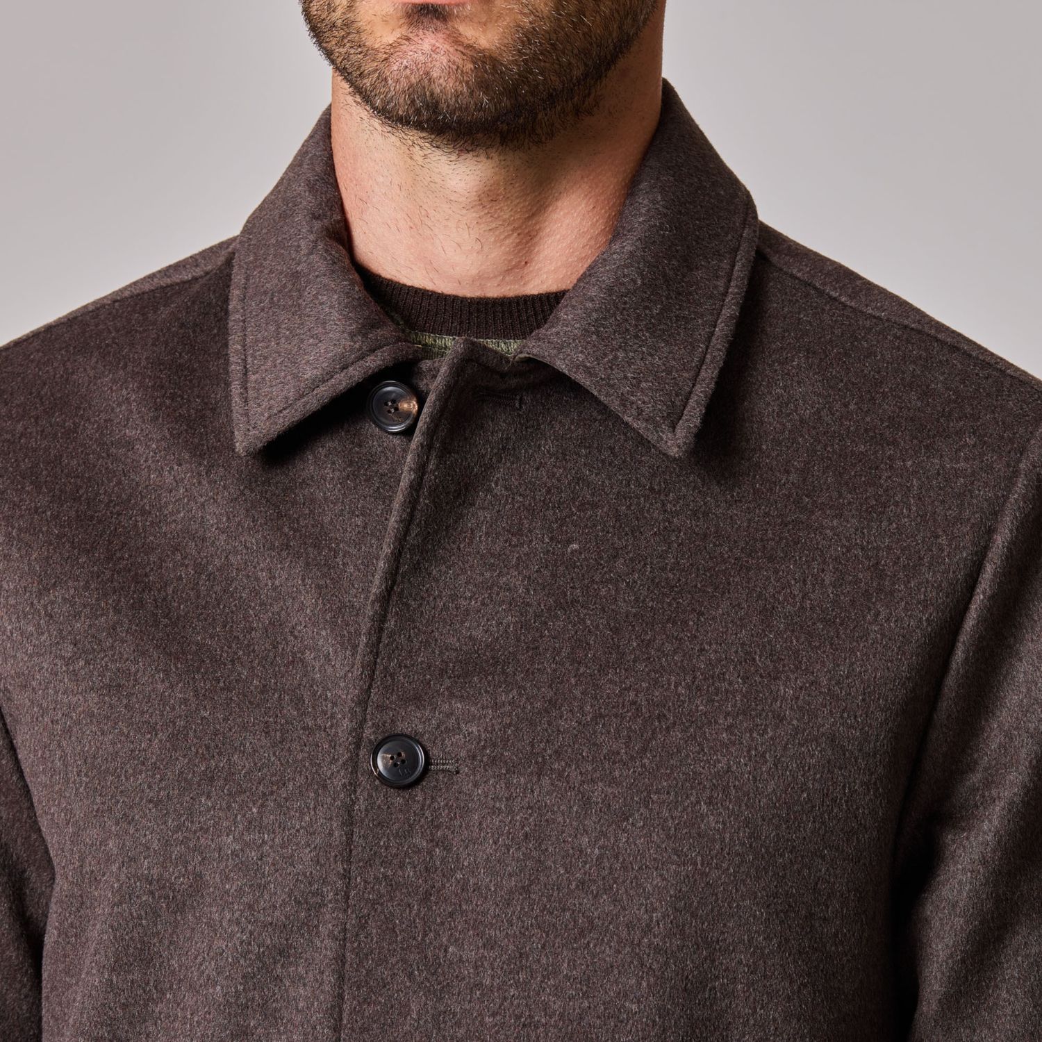 Luciano Barbera Reversible Wool Cashmere Jacket