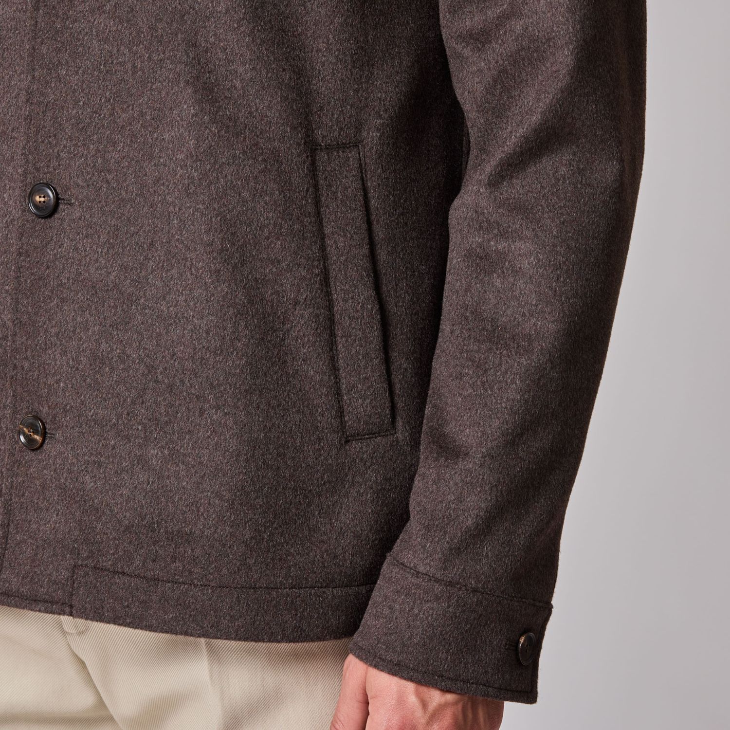 Luciano Barbera Reversible Wool Cashmere Jacket