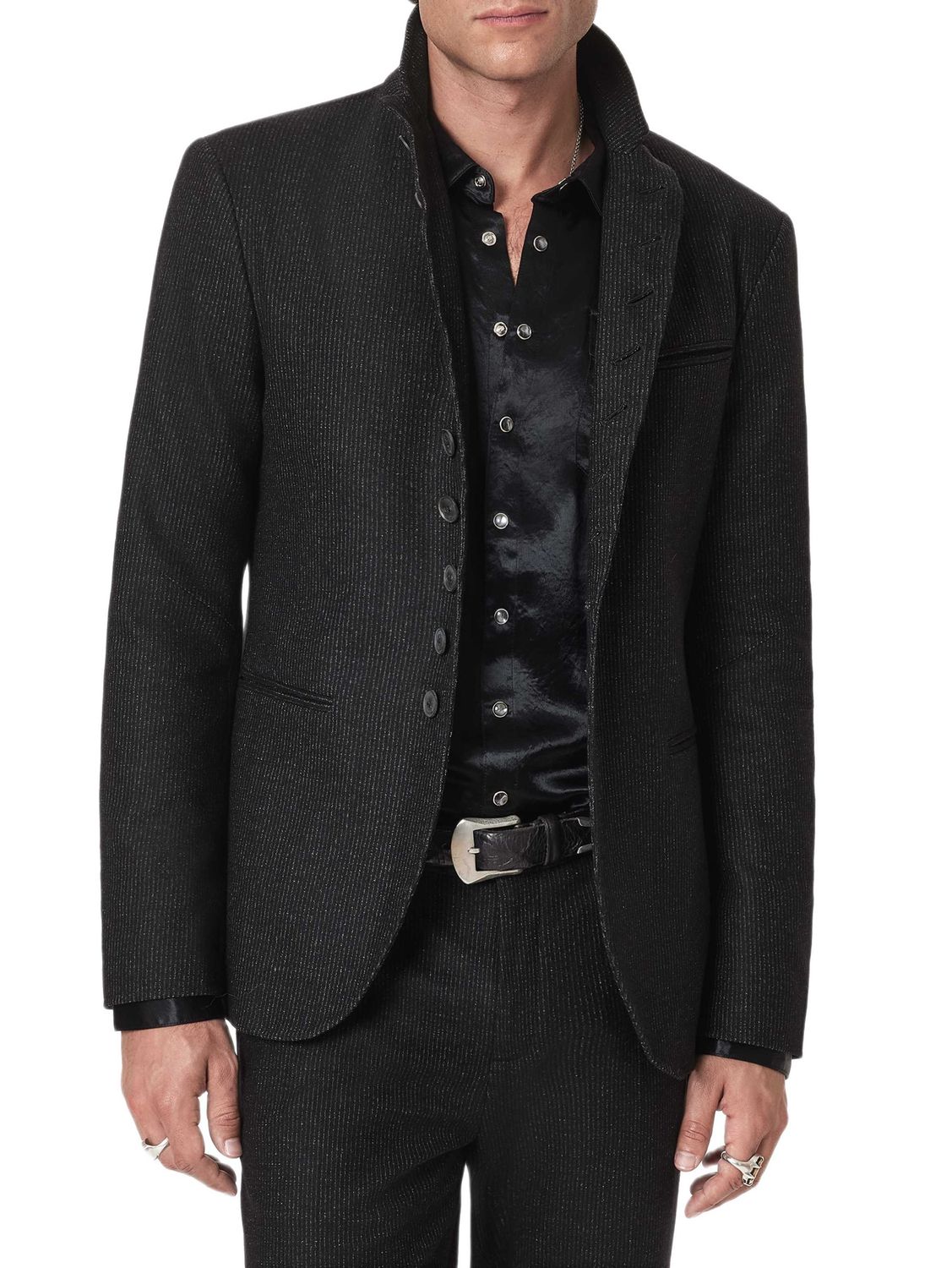 John Varvatos Striped Woodward Jacket
