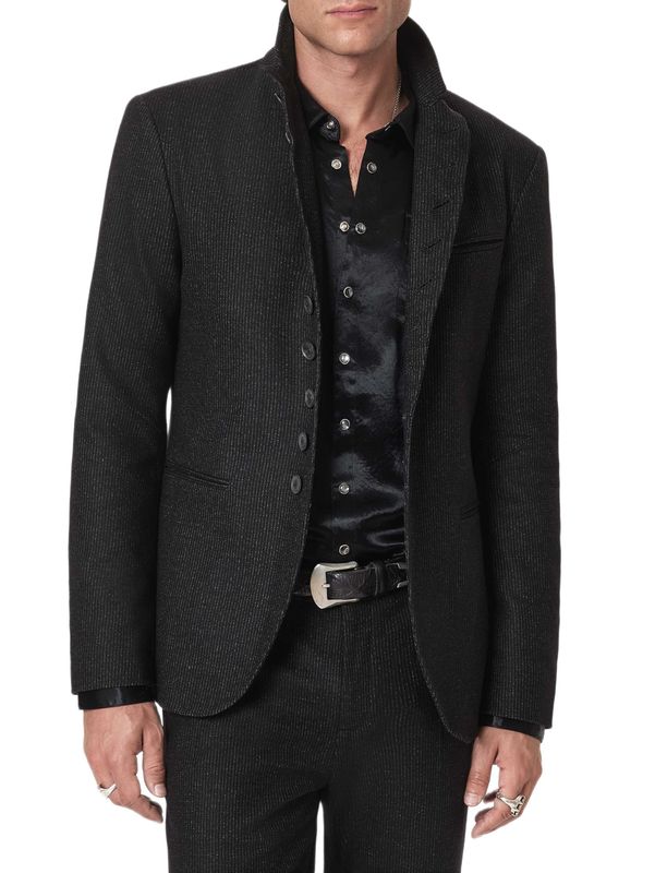 John Varvatos Striped Woodward Jacket