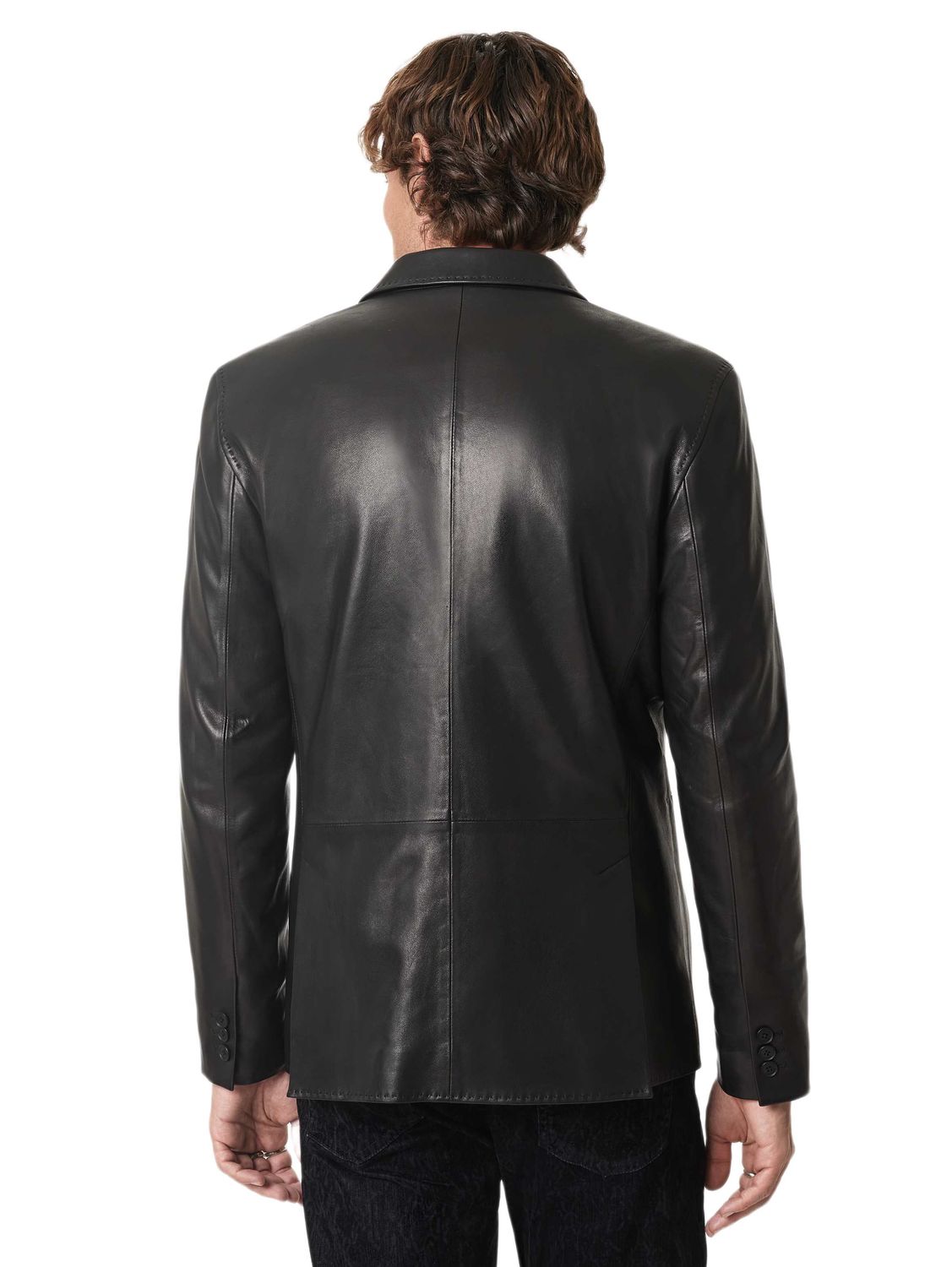 John Varvatos Arundel Leather Blazer