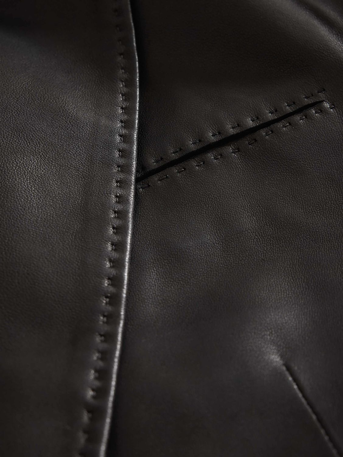 John Varvatos Arundel Leather Blazer