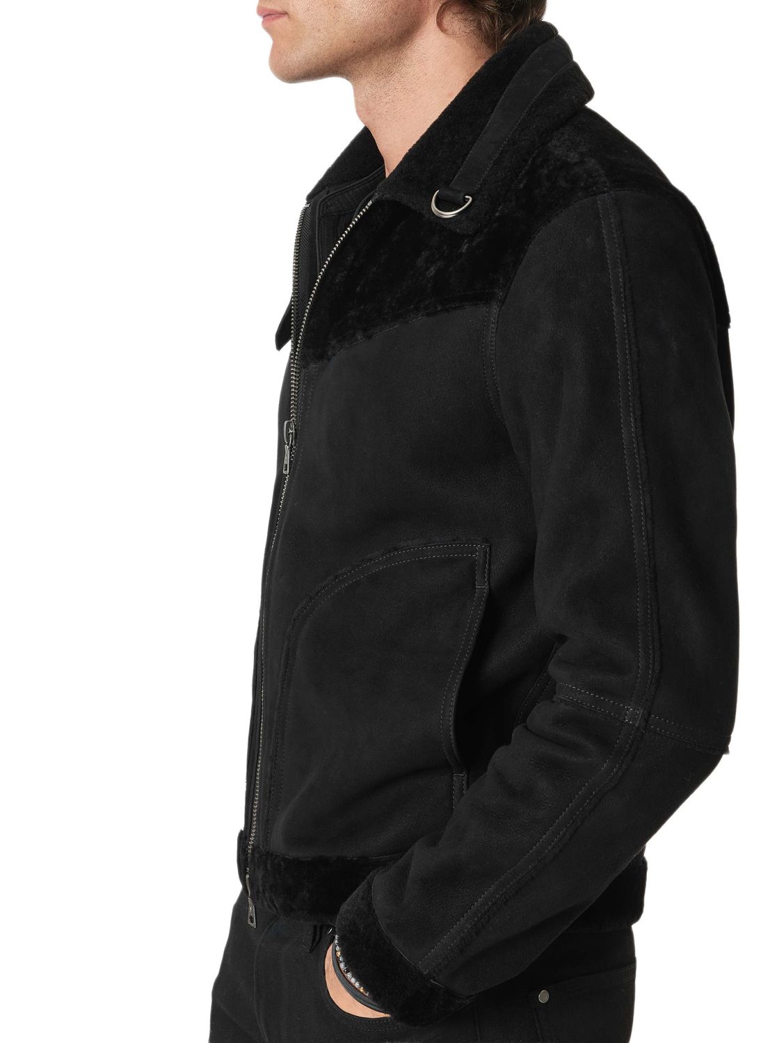 John Varvatos Andsell Shearling Bomber
