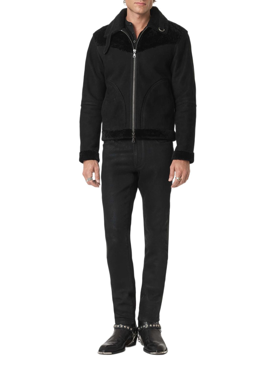 John Varvatos Andsell Shearling Bomber