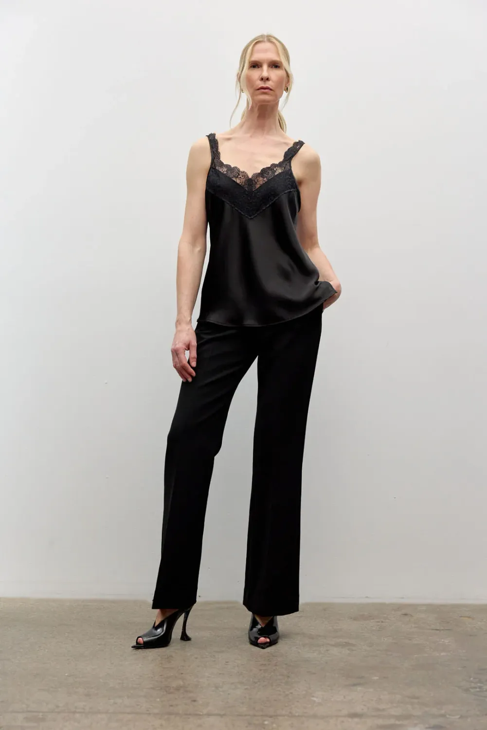 Iris Setlakwe Lace &amp; Satin Cami