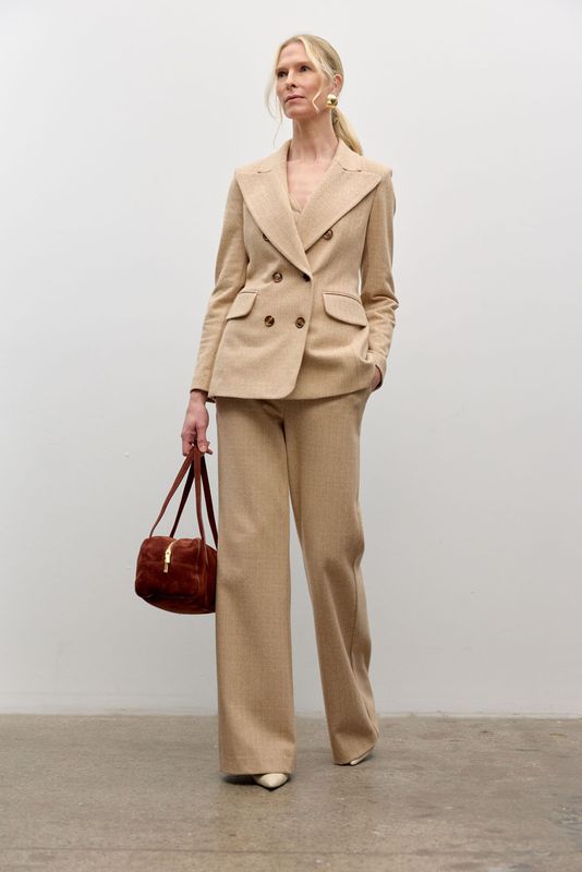 Iris Setlakwe Chevron Double Breast Jacket
