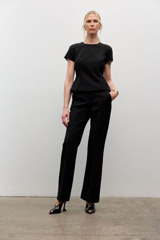 Iris Setlakwe Colette Short Sleeve Top