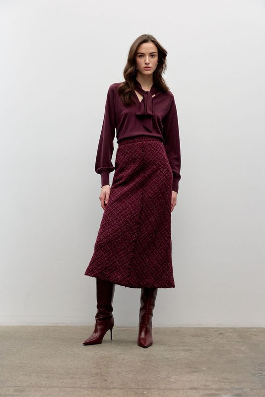 Iris Setlakwe Printed Chiffon Long Sleeve Dress
