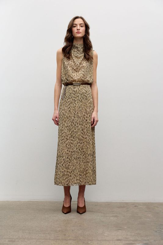 Iris Setlakwe Printed Chiffon Slip Skirt