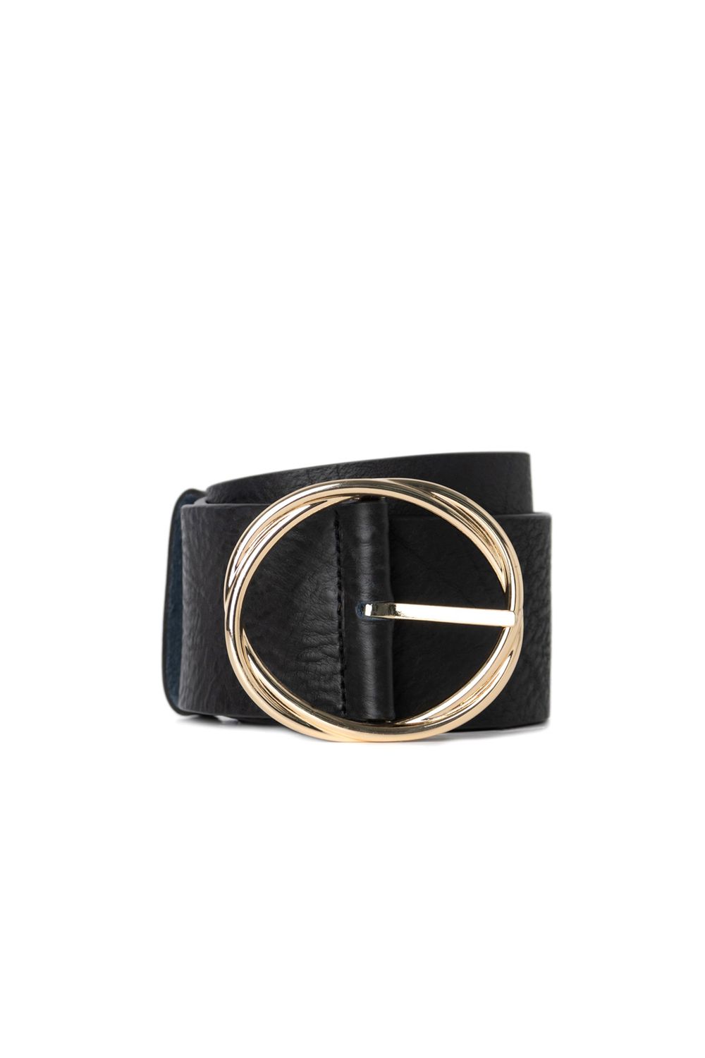 Iris Setlakwe Leather Belt with Twist Buckle
