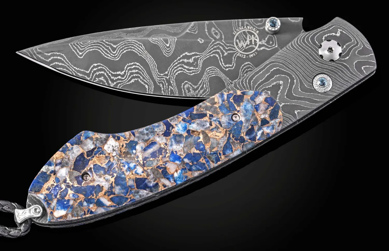 William Henry Blue Twist Spearpoint