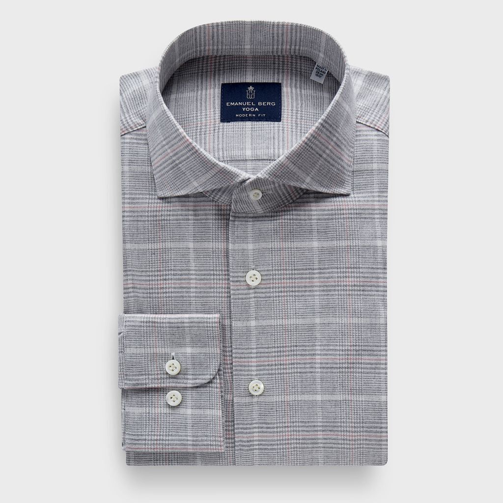 Emanuel Berg Brushed Cotton Windowpane