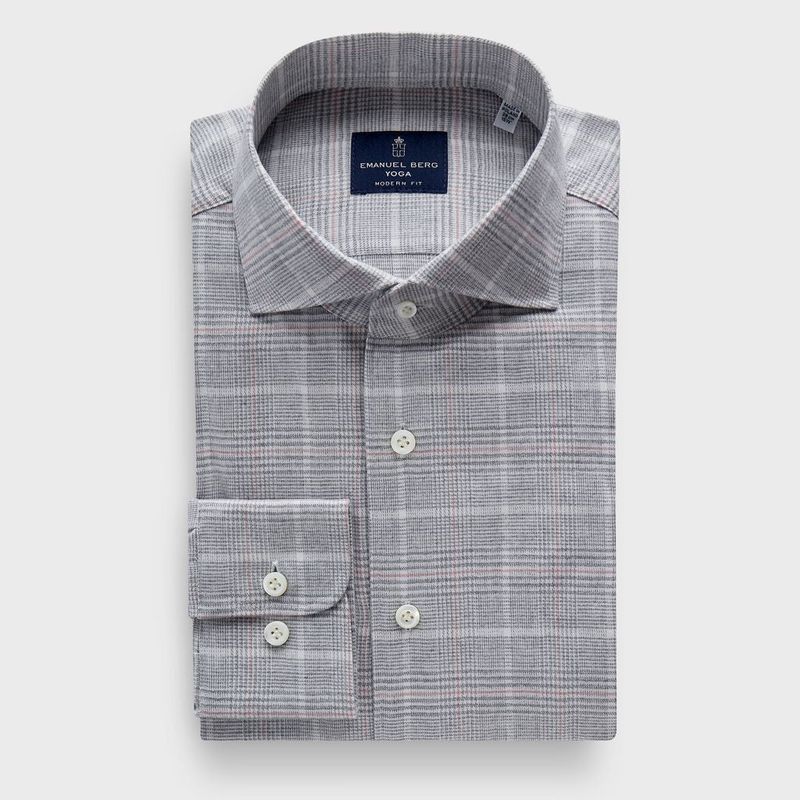 Emanuel Berg Brushed Cotton Windowpane