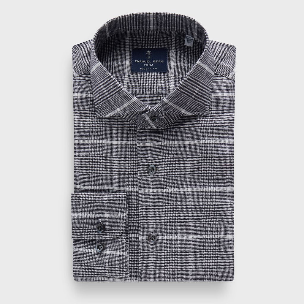 Emanuel Berg Brushed Cotton Windowpane