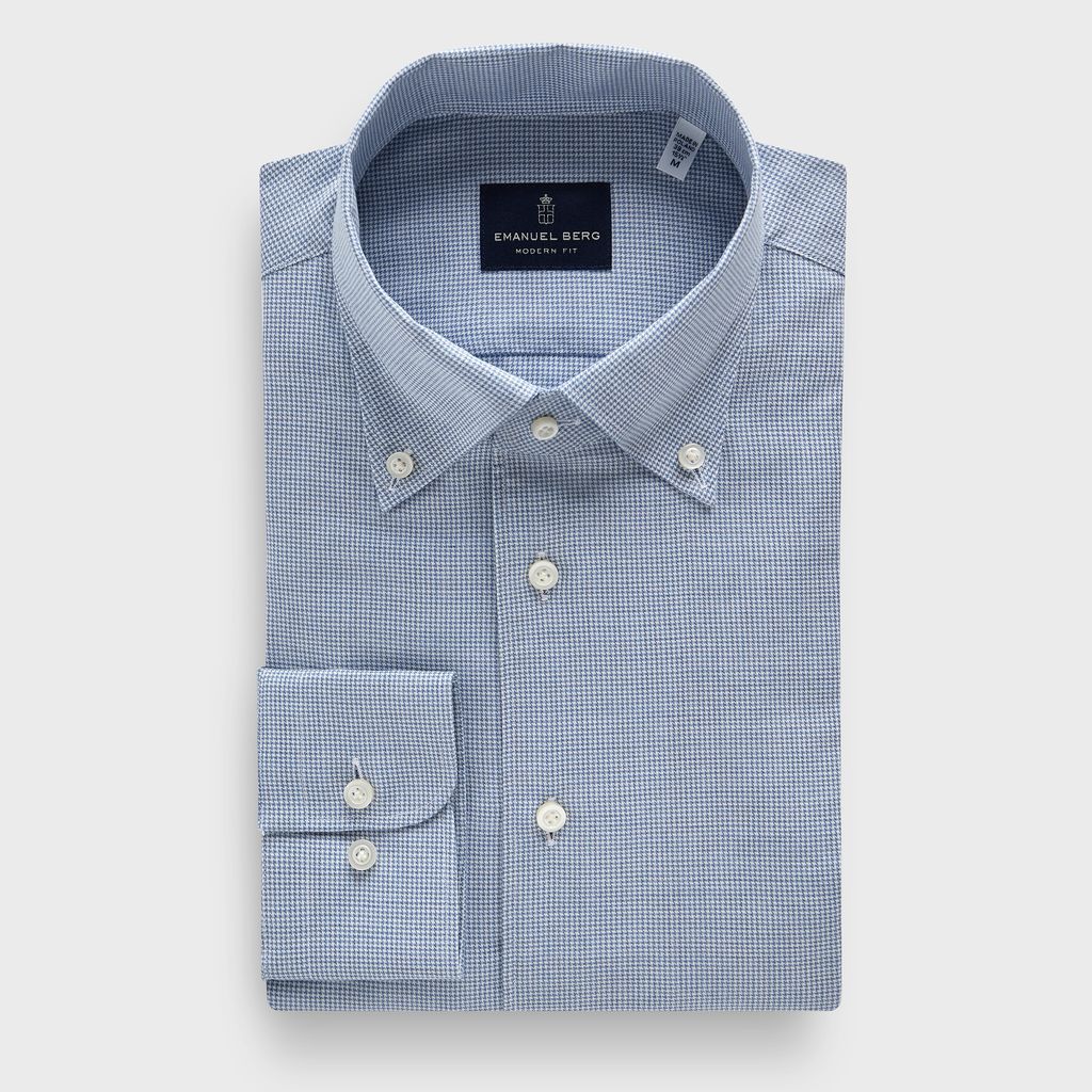 Emanuel Berg Houndstooth Button Down