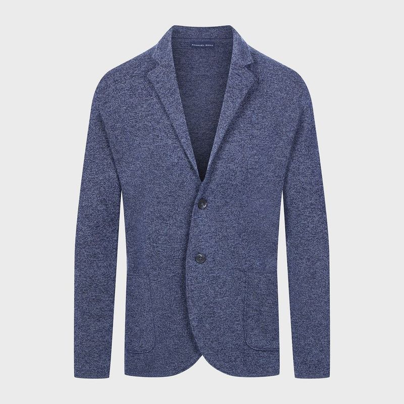 Emanual Berg Marled Knit Blazer