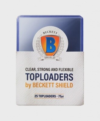 Beckett Shield TopLoader 75Pt 25Ct