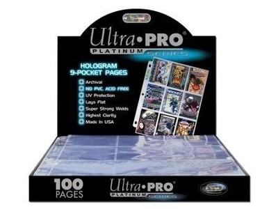 UP Page 9 Pockets Hologram 100Ct