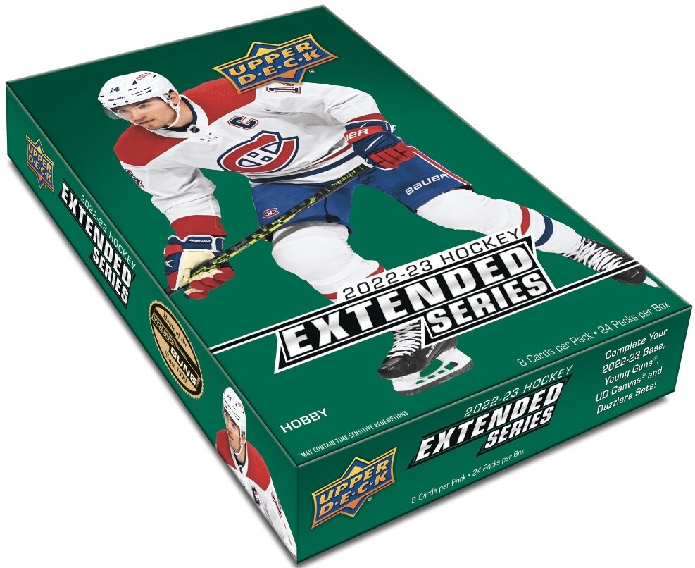 UD 2022-23 Hockey Extended series Hobby, Format D&#39;emballage: Boite (24 Paquets)