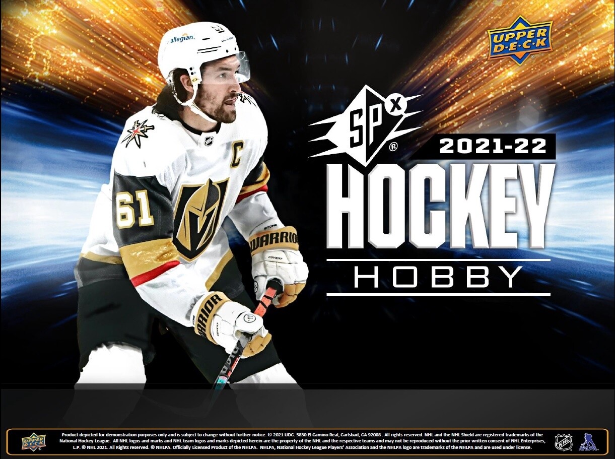 UD 2021-22 SPX Hockey Hobby, Format D&#39;emballage: Boite (4 Paquets)