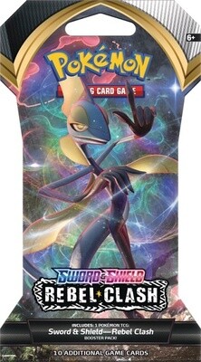 Sleeved Pokemon SWSH2 Rebel Clash Booster Pack