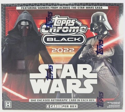 Star Wars Chrome Black 2022