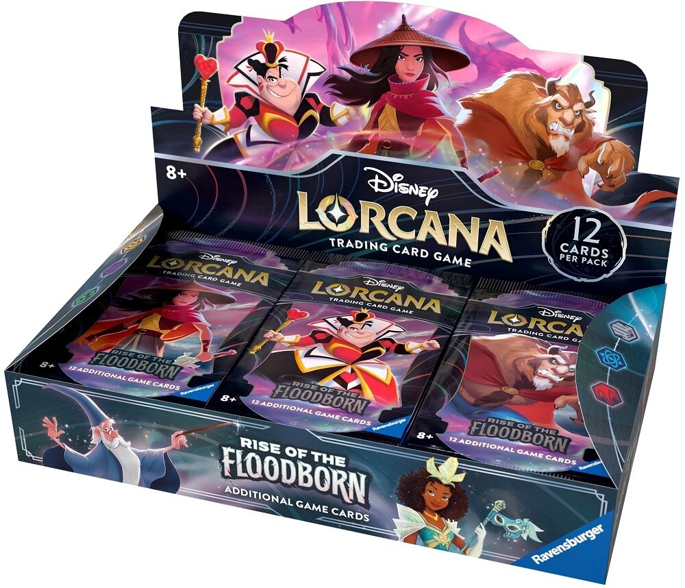 Disney Lorcana Rise O/T Floodborn Booster, Format D&#39;emballage: Boite (24 Paquets)