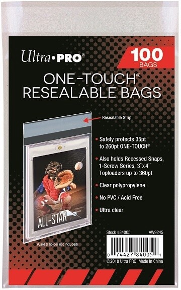 UP 1Touch Reseable Bags 100CT