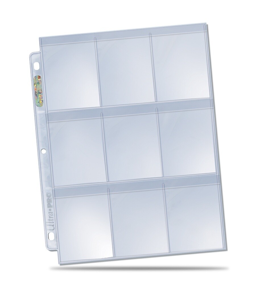 ULTRA PRO  -  FEUILLES 9 POCHETTES PLATINUM (1 Unité)