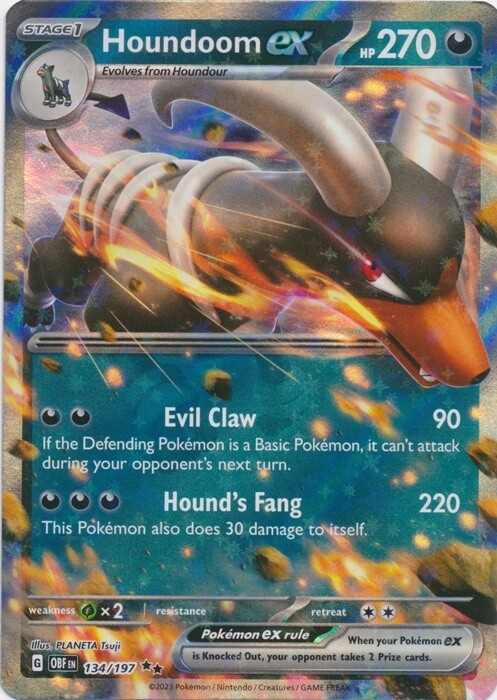 Houndoom ex - 134/197 - Double Rare