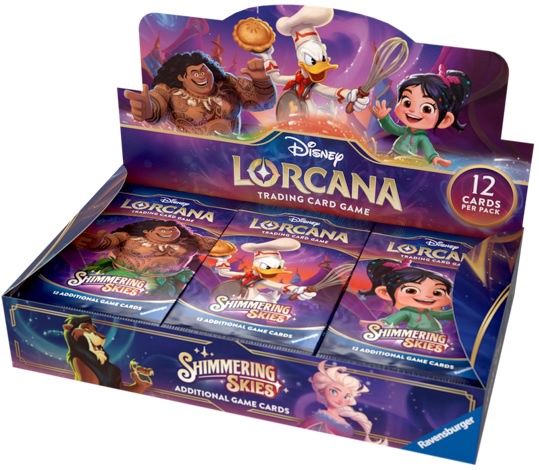 DISNEY LORCANA SHIMMERING SKIES BOOSTER, Format D&#39;emballage: Boite (24 Paquets)