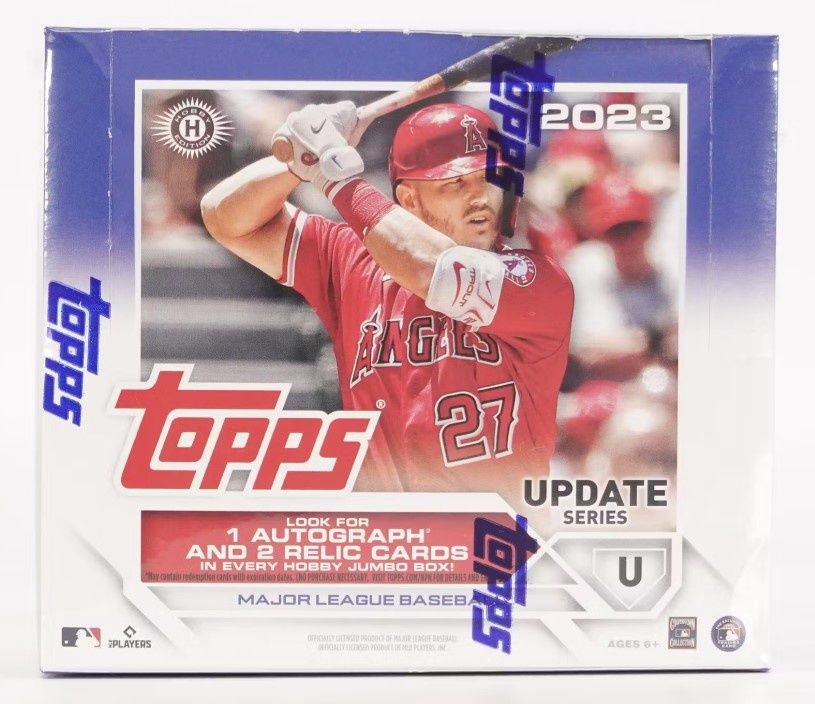 TOPPS UPDATE SERIES BASEBALL 2023 JUMBO, Format D&#39;emballage: Boite (10 Paquet)