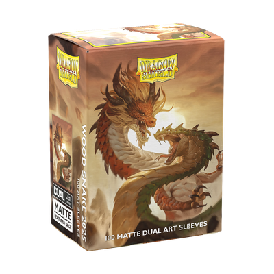 DRAGON SHIELD SLEEVES DUAL MATTE WOOD SNAKE 2025 100CT