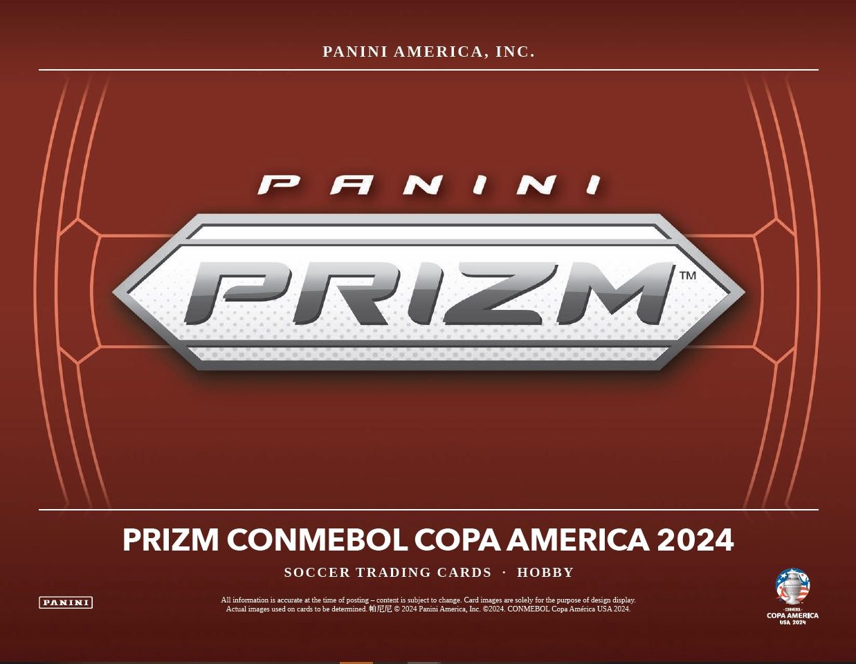 PANINI PRIZM COPA AMERICA SOCCER 2024