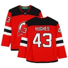 Autographed Jersey - Luke Hughes (Home NJD)
