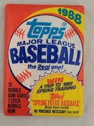 Topps Baseball 1988 WAX PACK