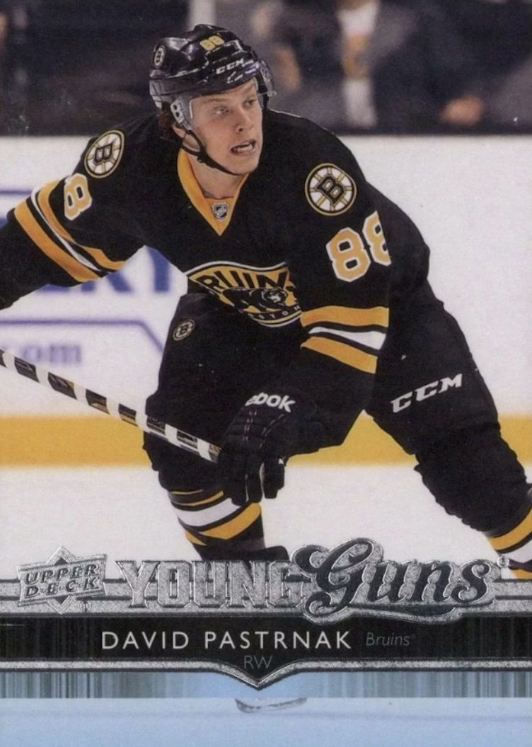 David Pastrnak - 2014-15 UD Series two Young guns #495