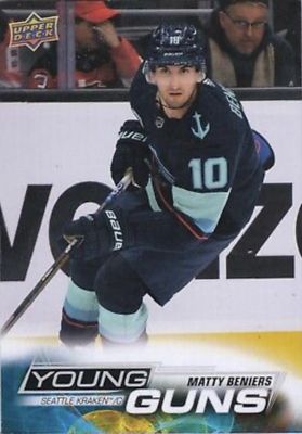 Matty Beniers - 2022-23 UD Series one Young guns #213