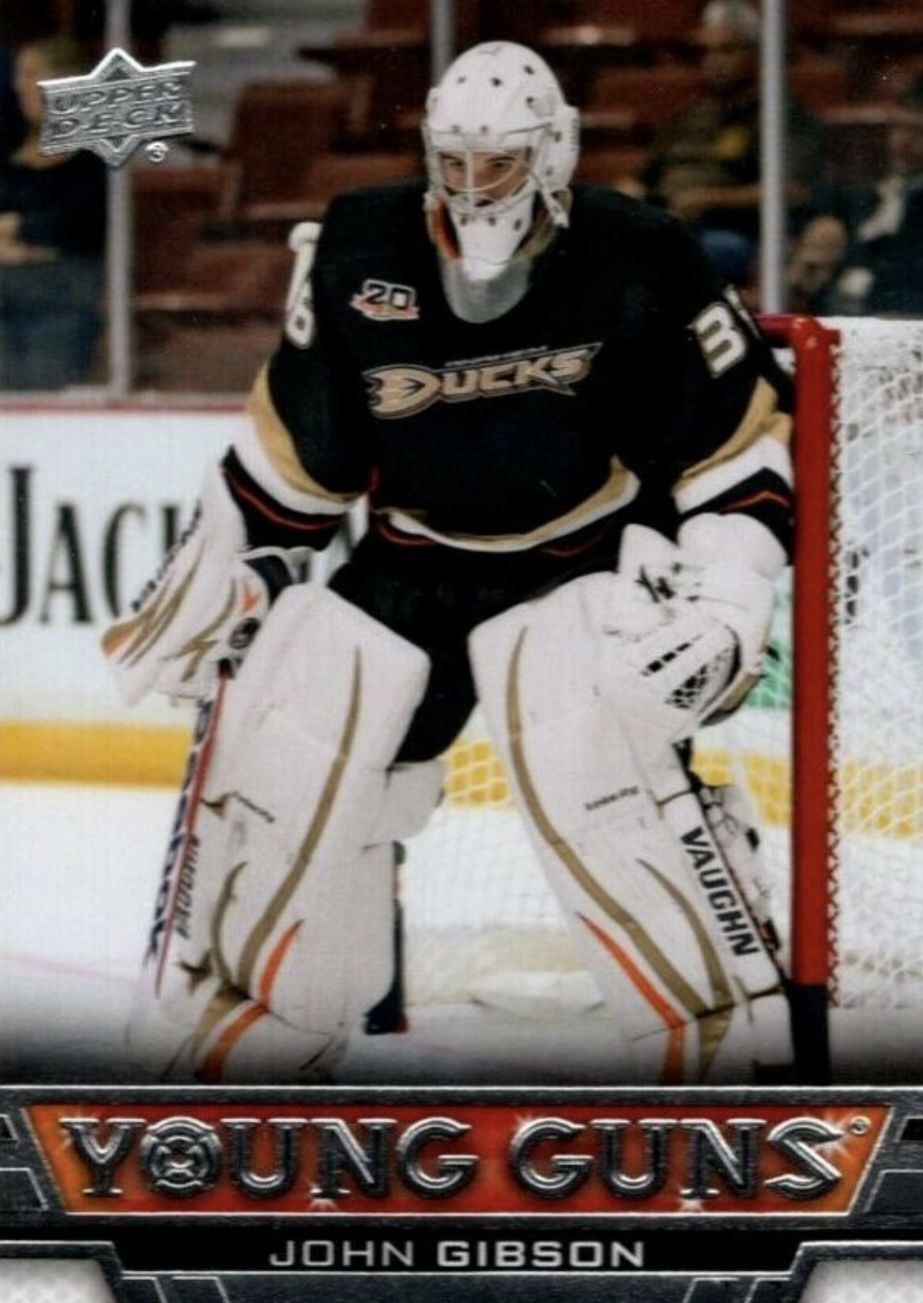 John Gibson - 2013-14 UD Series two Young guns #486