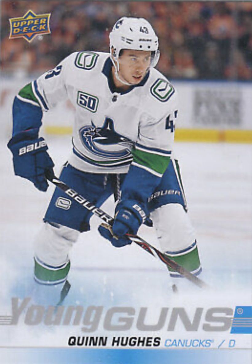 Quinn Hughes - 2019-20 UD Series one Young guns #249