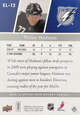 Victor Hedman -2009-10 UD Series one Young guns #202