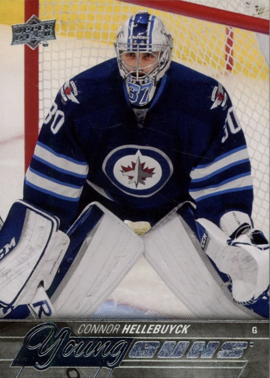 Connor Hellebuyck - 2015-16 UD Series one Young guns #214